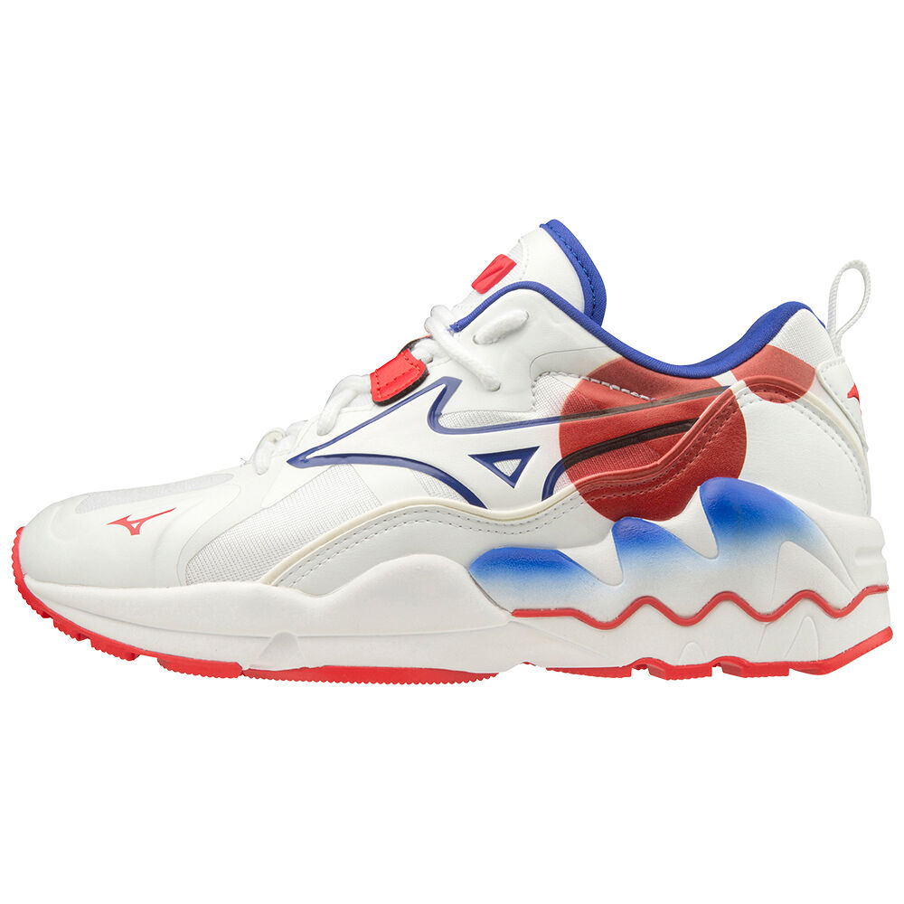 Scarpe Da Ginnastica Mizuno Wave Rider 1 Shape of Time Uomo - Bianche/Rosse - 82460-DOXH